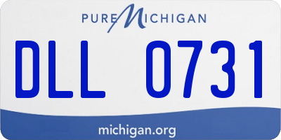 MI license plate DLL0731