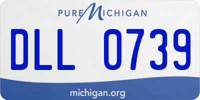 MI license plate DLL0739