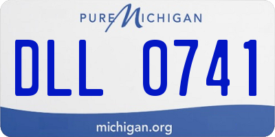 MI license plate DLL0741