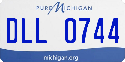 MI license plate DLL0744