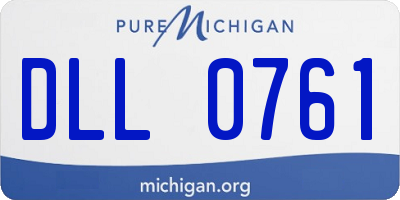 MI license plate DLL0761