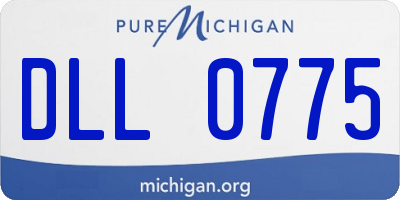 MI license plate DLL0775