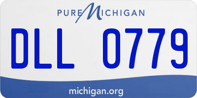 MI license plate DLL0779