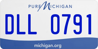 MI license plate DLL0791