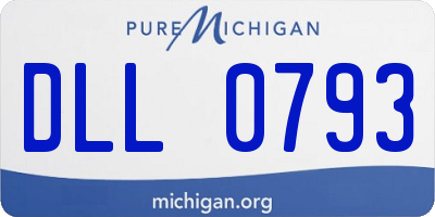MI license plate DLL0793