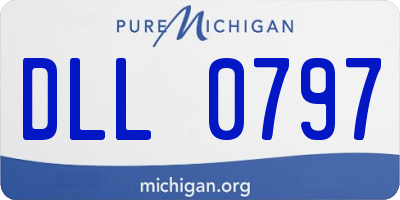 MI license plate DLL0797