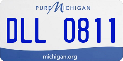 MI license plate DLL0811