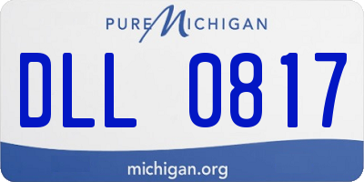 MI license plate DLL0817