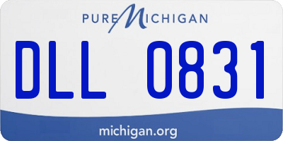 MI license plate DLL0831