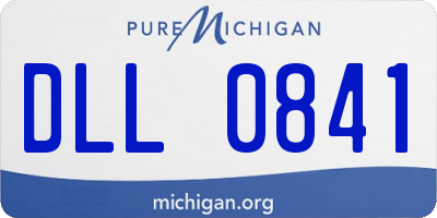 MI license plate DLL0841