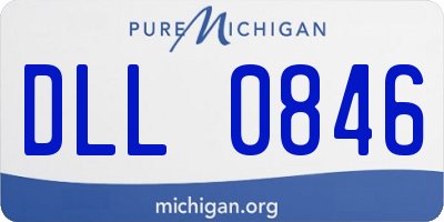 MI license plate DLL0846
