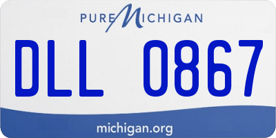 MI license plate DLL0867