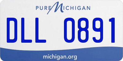 MI license plate DLL0891