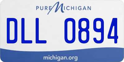 MI license plate DLL0894