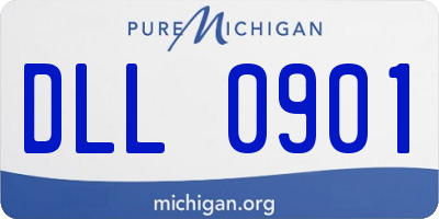 MI license plate DLL0901