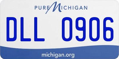 MI license plate DLL0906