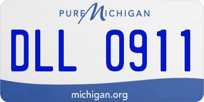 MI license plate DLL0911