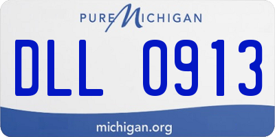 MI license plate DLL0913