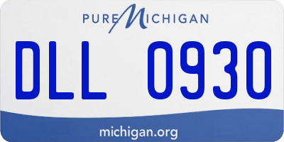 MI license plate DLL0930