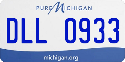 MI license plate DLL0933