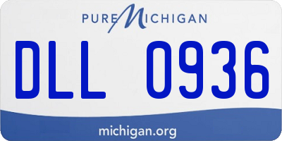 MI license plate DLL0936