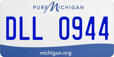 MI license plate DLL0944