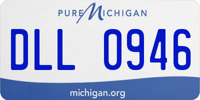 MI license plate DLL0946