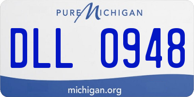 MI license plate DLL0948