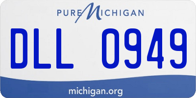 MI license plate DLL0949