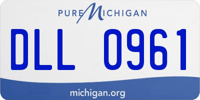 MI license plate DLL0961