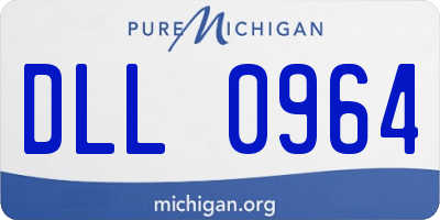 MI license plate DLL0964