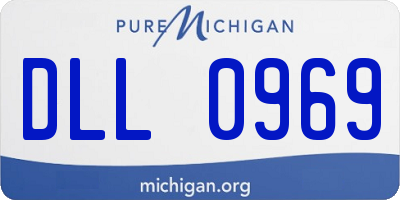 MI license plate DLL0969
