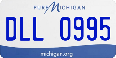 MI license plate DLL0995