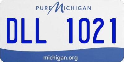 MI license plate DLL1021