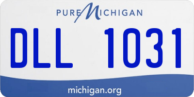 MI license plate DLL1031