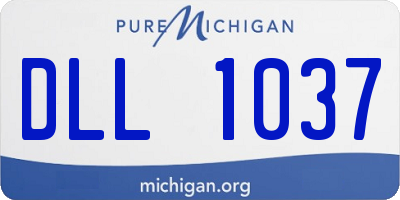 MI license plate DLL1037
