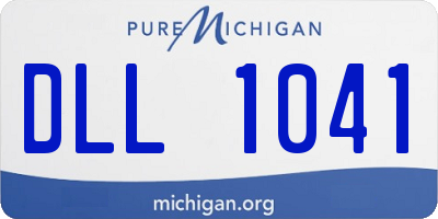 MI license plate DLL1041