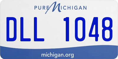 MI license plate DLL1048