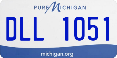 MI license plate DLL1051