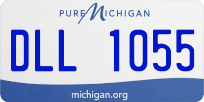 MI license plate DLL1055