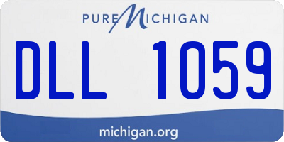 MI license plate DLL1059