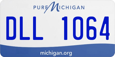 MI license plate DLL1064