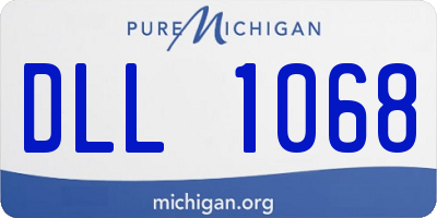 MI license plate DLL1068