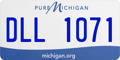 MI license plate DLL1071