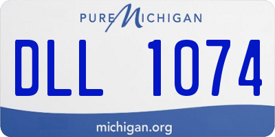 MI license plate DLL1074