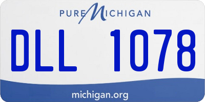 MI license plate DLL1078