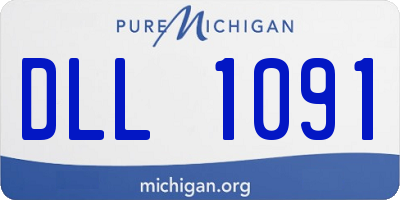 MI license plate DLL1091