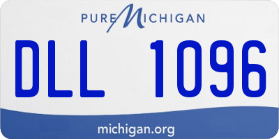 MI license plate DLL1096