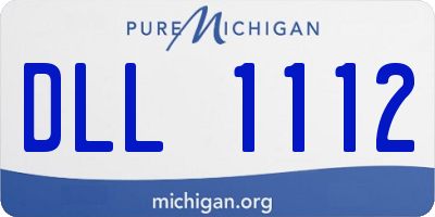 MI license plate DLL1112
