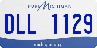MI license plate DLL1129
